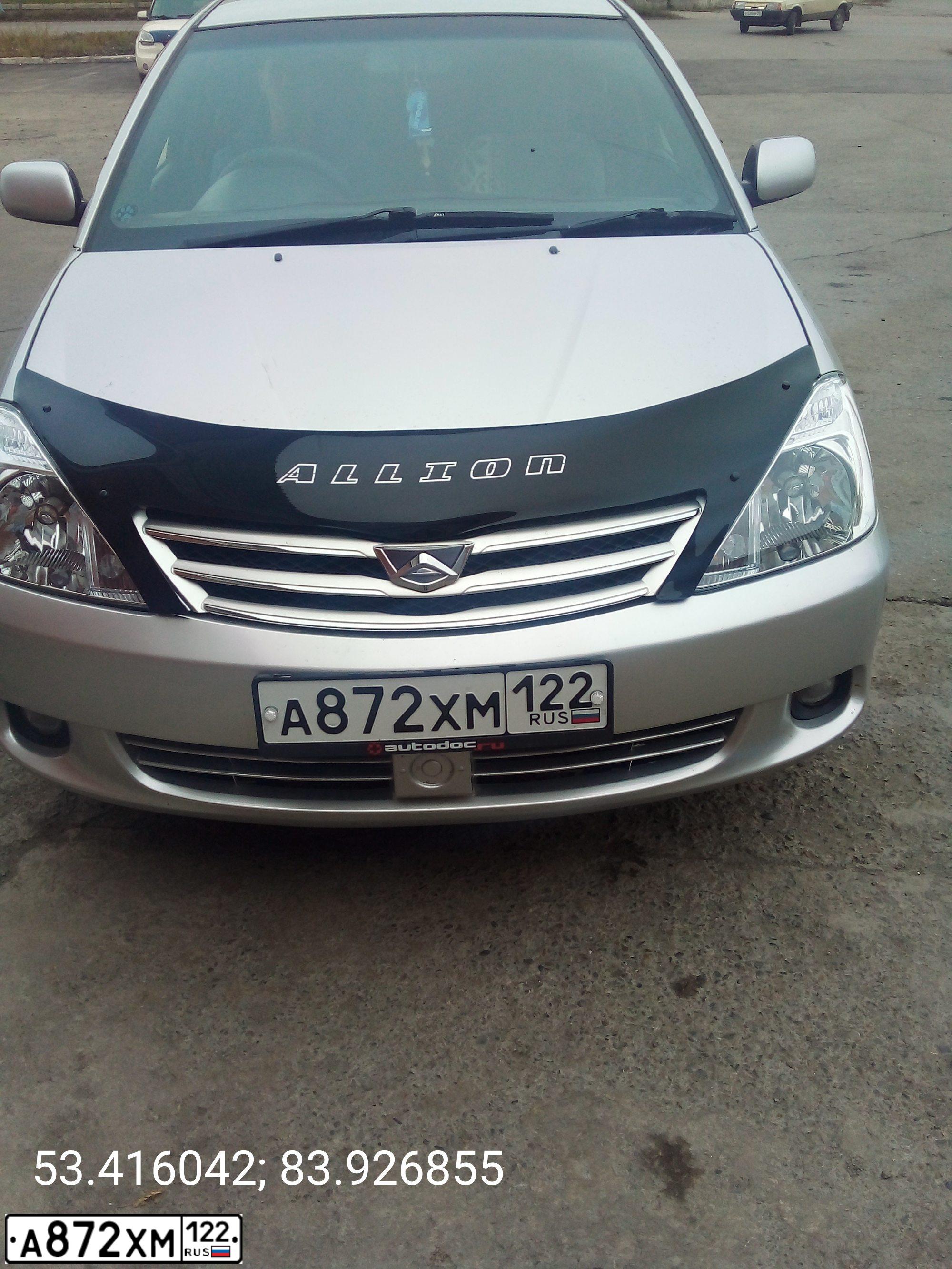Фото автомобиля TOYOTA ALLION, 2002 — госномер Х348ВР154