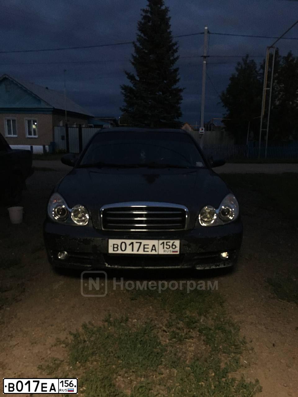 Фото автомобиля TAGAZ SONATA, 2005 — госномер В017ЕА156. Цвет: СЕРЫЙ