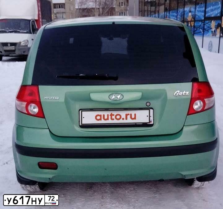 Фото автомобиля HYUNDAI GETZ, 2005 — госномер Н811УР55. Цвет: ЗЕЛЕНЫЙ
