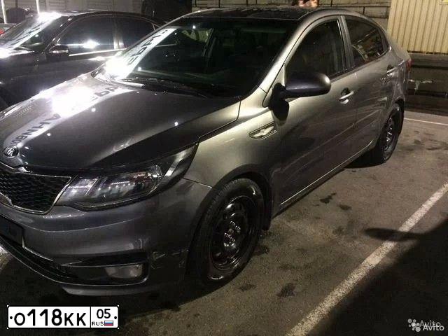 Фото автомобиля KIA RIO, 2016 — госномер В532КО82. Цвет: ТЕМНО-СЕРЫЙ