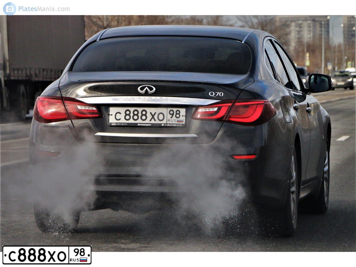 Фото автомобиля INFINITI I M, 2016 — госномер С888ХО98. Цвет: ЧЕРНЫЙ