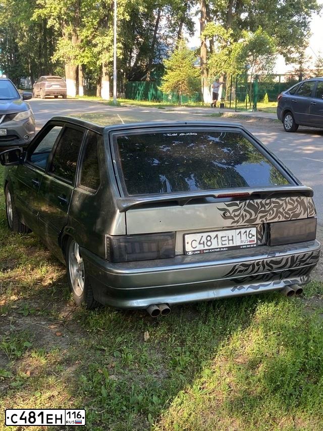 Фото автомобиля LADA 2114 SAMARA, 2008 — госномер С481ЕН116. Цвет: СРЕДНИЙ СЕРО-ЗЕЛЕНЫЙ МЕТАЛЛ