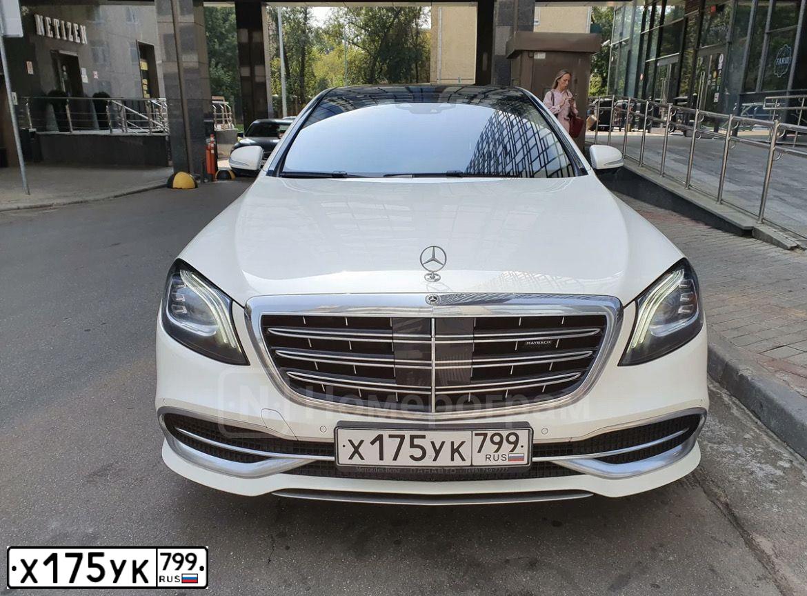 Фото автомобиля MERCEDES S-KLASSE, 2017 — госномер Т615НУ790. Цвет: ЧЕРНЫЙ
