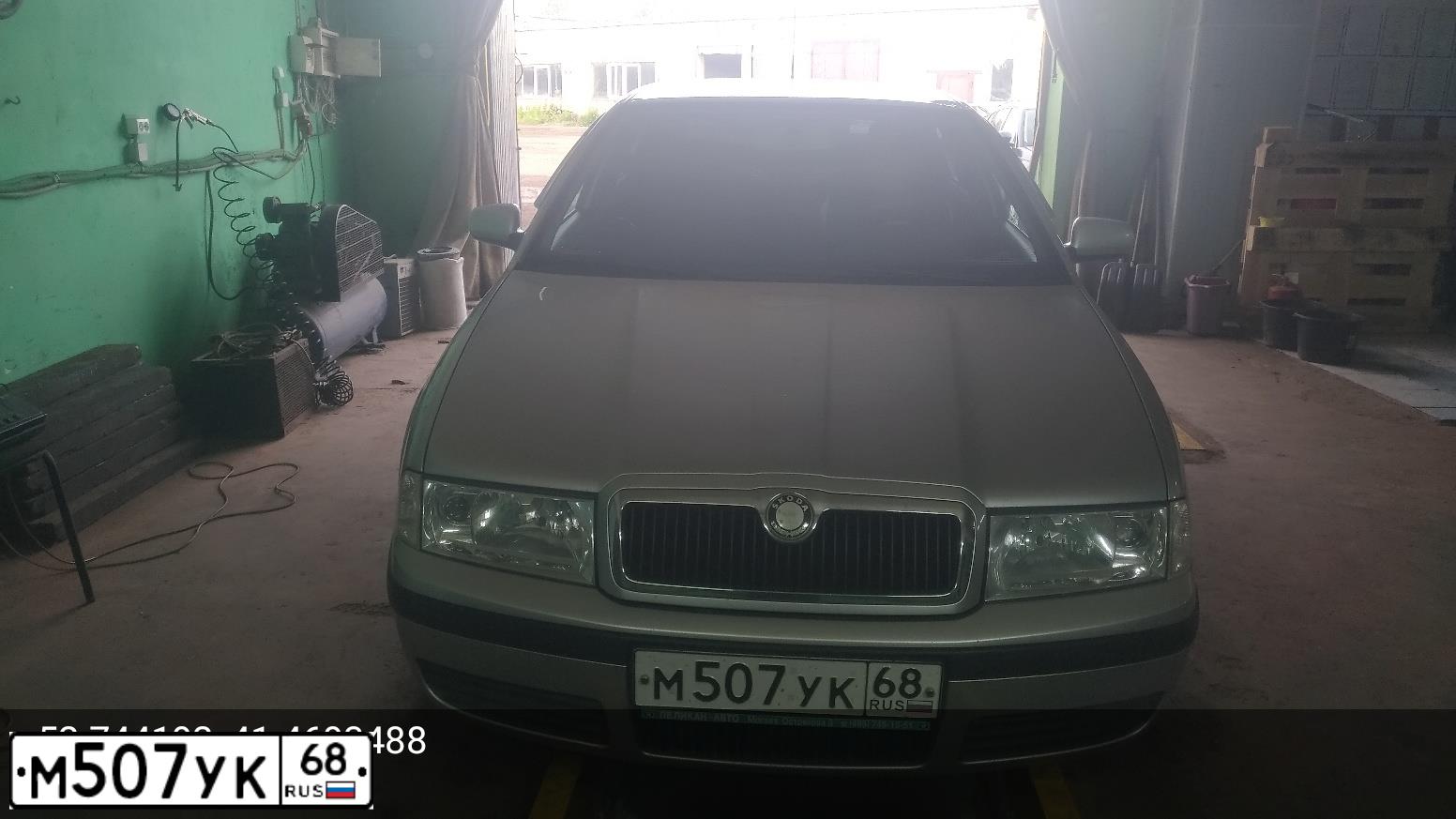 Фото автомобиля SKODA OCTAVIA, 2008 — госномер М507УК68. Цвет: Серебристый