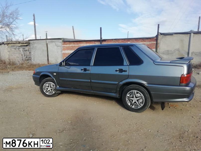 Фото автомобиля LADA 2115 SAMARA, 2009 — госномер У665РТ38. Цвет: СЕРО-ЗЕЛЕНЫЙ