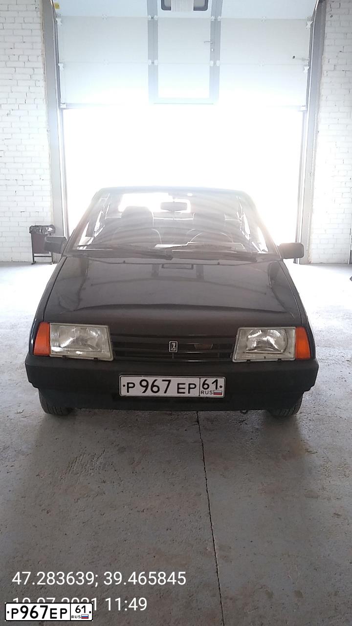Фото автомобиля LADA 2109 SAMARA, 1996 — госномер Р967ЕР61. Цвет: ТЕМНО-СИНИЙ