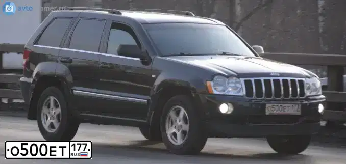 Фото автомобиля JEEP GRAND CHEROKEE, 2006 — госномер К512МВ763. Цвет: ЧЕРНЫЙ