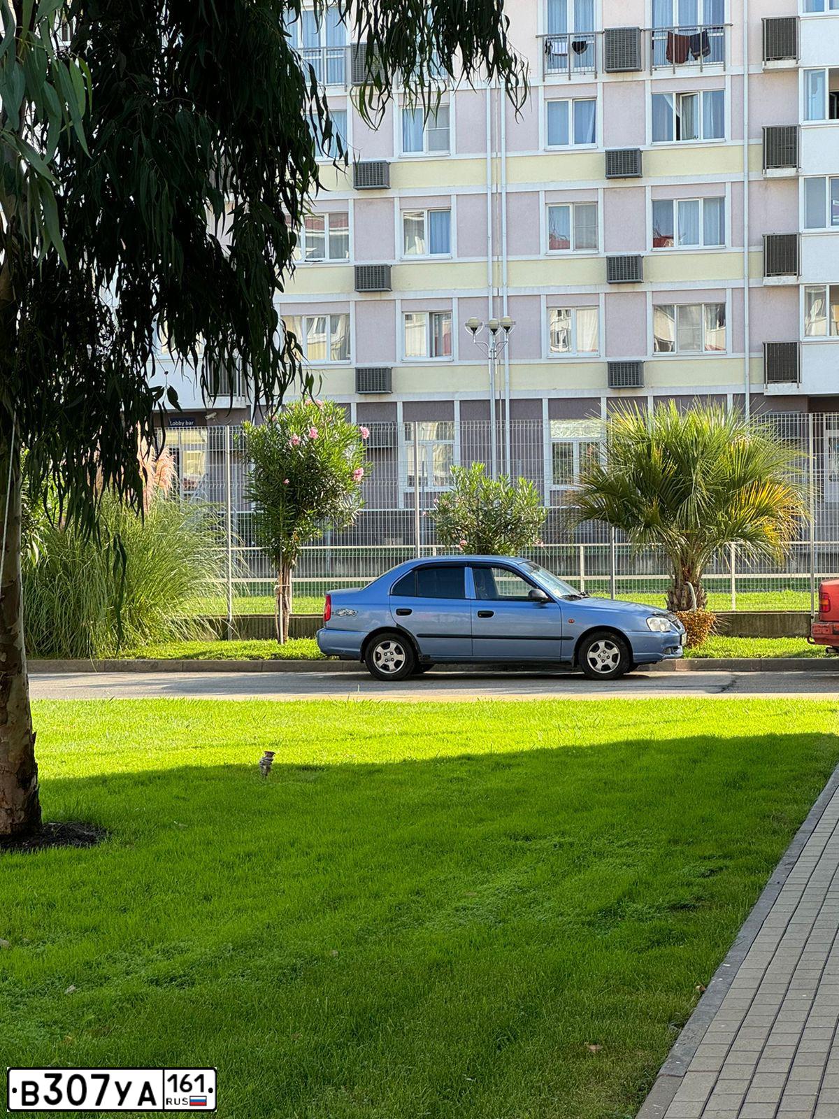 Фото автомобиля TAGAZ ACCENT, 2007 — госномер В307УА161. Цвет: ФИОЛЕТОВЫЙ