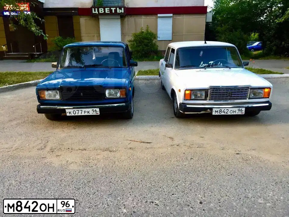 Фото автомобиля LADA 2107 LADA, 2008 — госномер У008СО72. Цвет: Белый