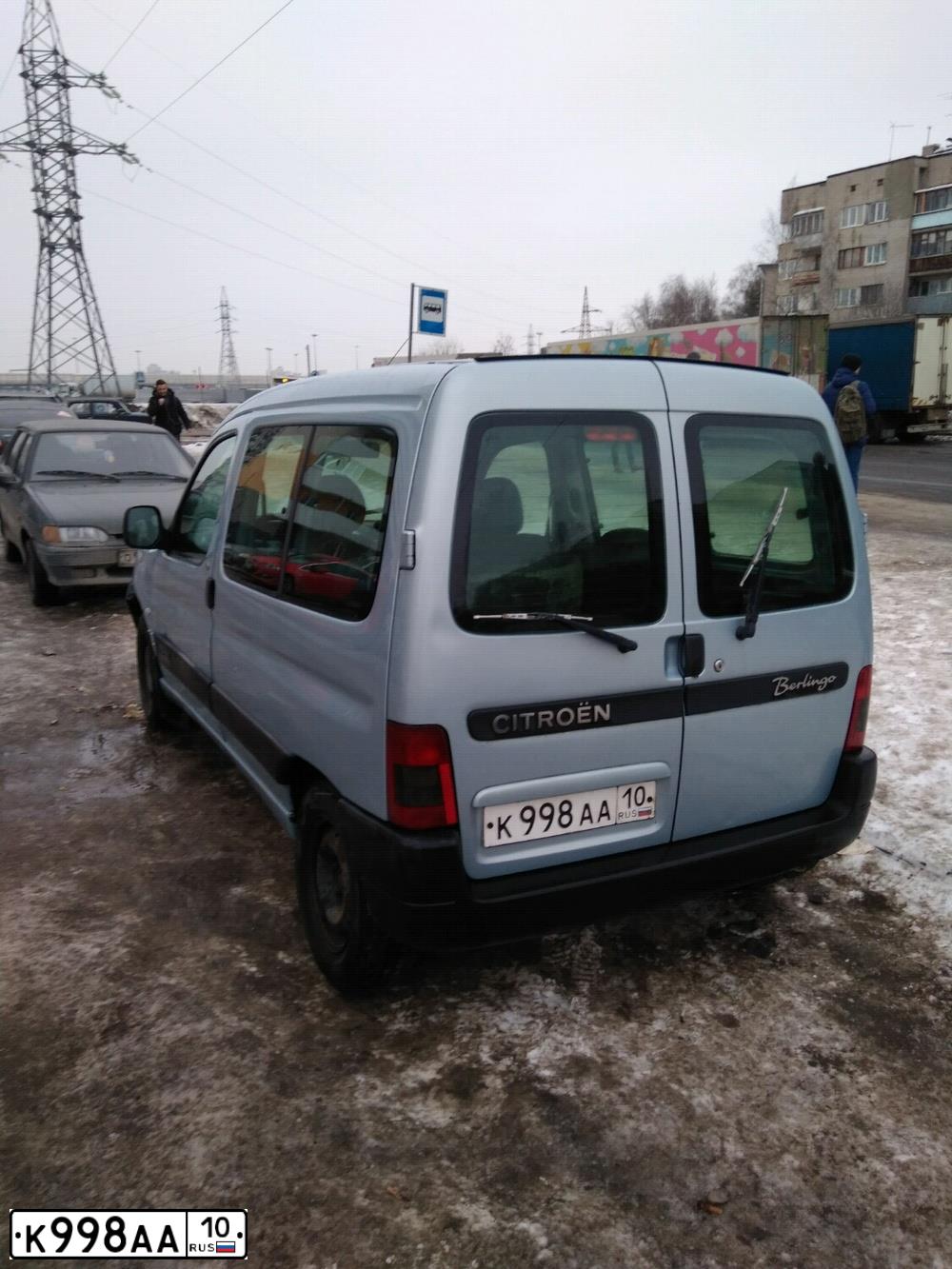 Фото автомобиля CITROEN BERLINGO, 2003 — госномер О512СМ44. Цвет: СВЕТЛО-СИНИЙ