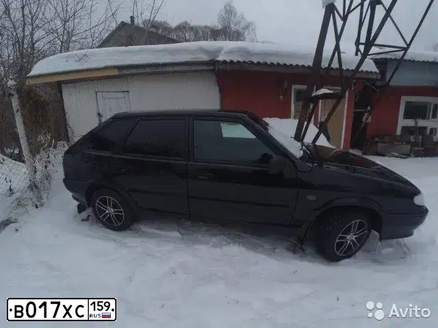 Фото автомобиля LADA 2114 SAMARA, 2012 — госномер В017ХС159. Цвет: СИНЕ-ЧЕРНЫЙ