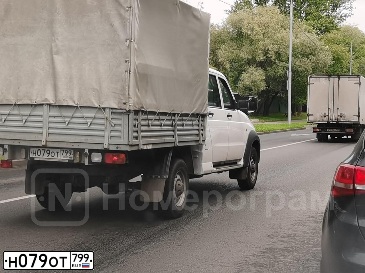 Фото автомобиля UAZ Z 2363 PICKUP, 2019 — госномер Н079ОТ799. Цвет: Белый