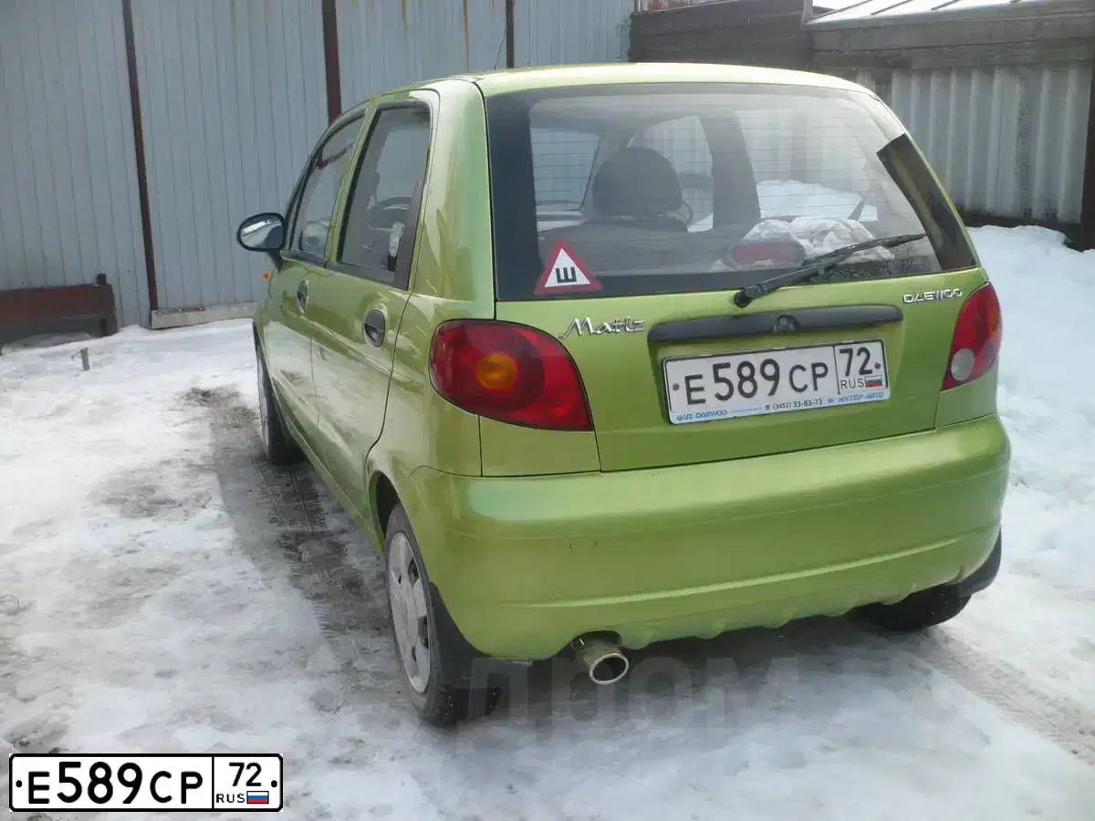Фото автомобиля DAEWOO MATIZ, 2007 — госномер У143УО55. Цвет: ЗЕЛЕНЫЙ