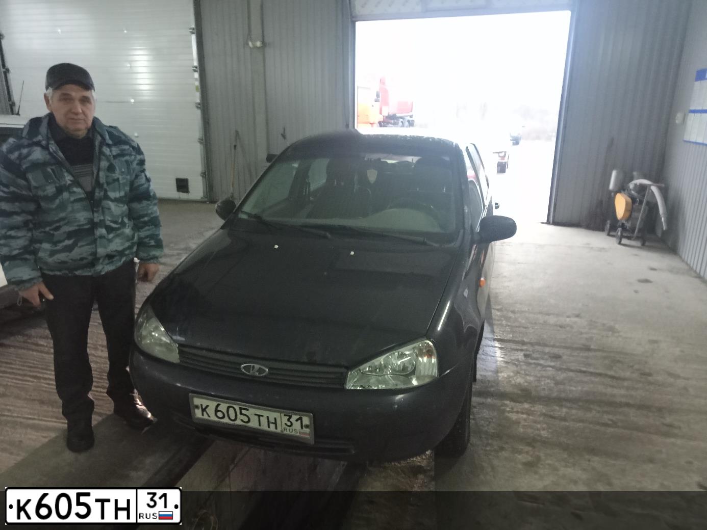 Фото автомобиля LADA 1118 KALINA, 2008 — госномер К605ТН31. Цвет: СИНЕ-ФИОЛЕТОВЫЙ