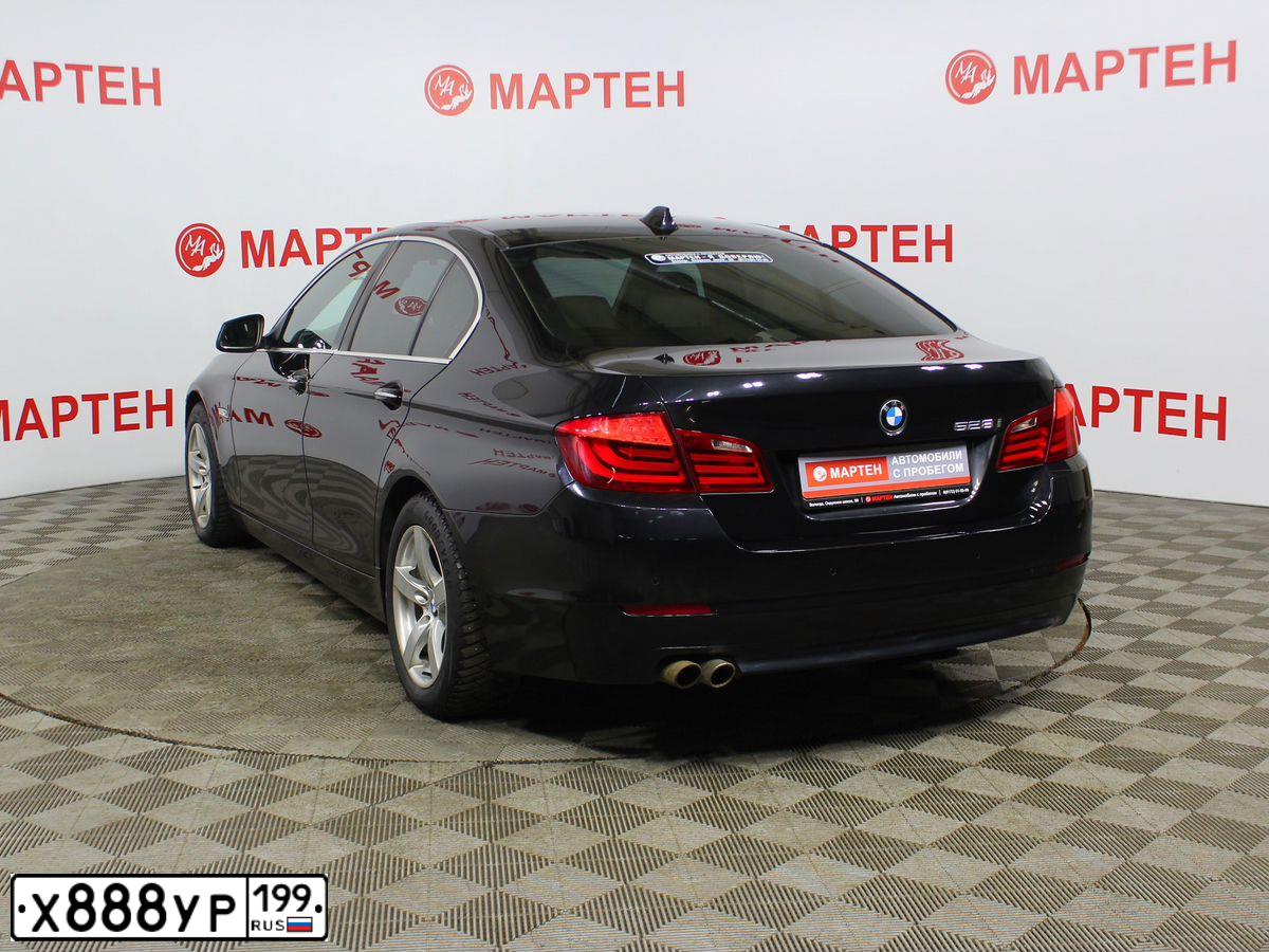 Фото автомобиля БМВ 528I, 2011 — госномер В164ХК37. Цвет: ЧЕРНЫЙ