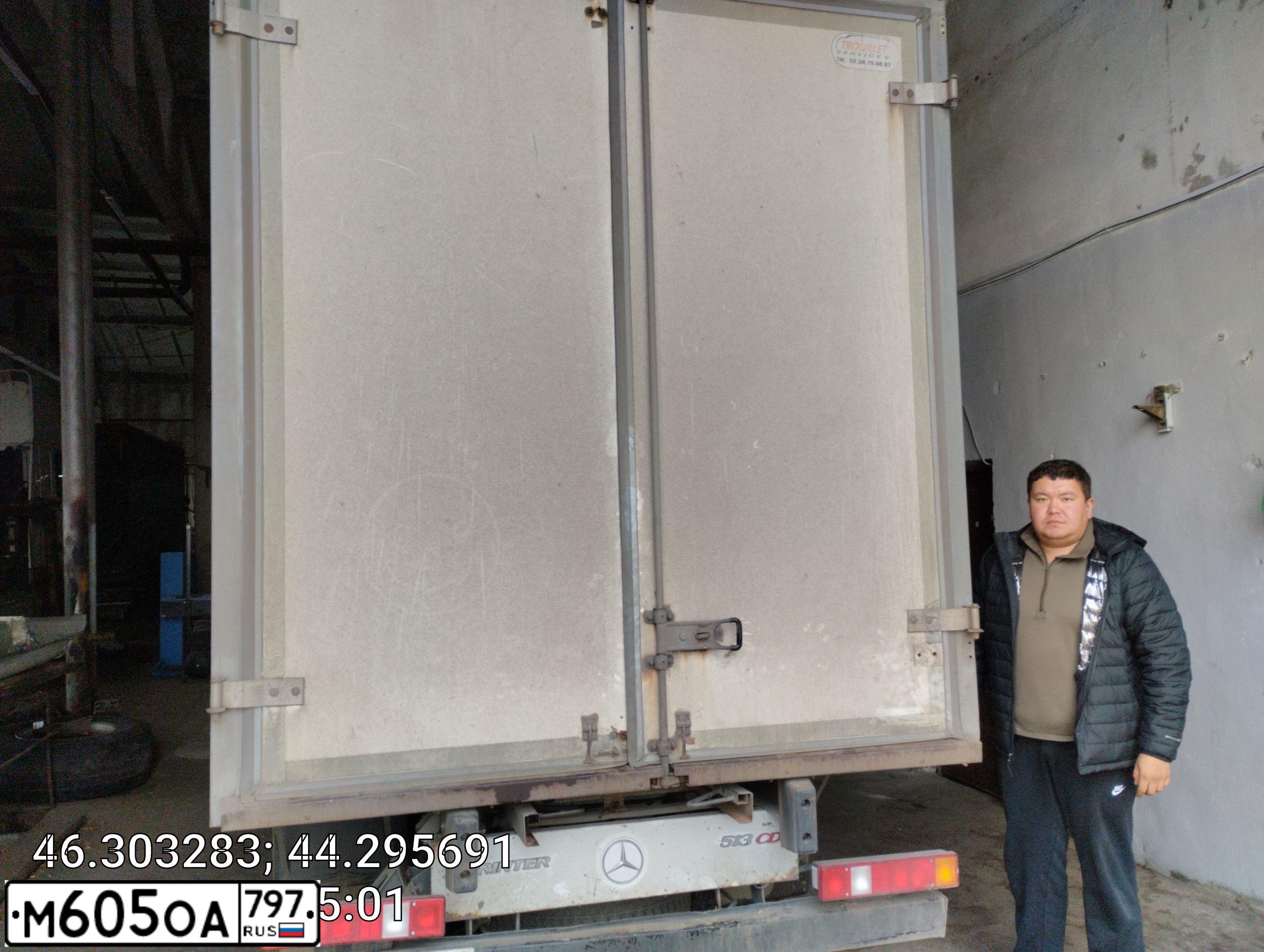 Фото автомобиля MERCEDES SPRINTER, 2010 — госномер М605ОА797. Цвет: Белый