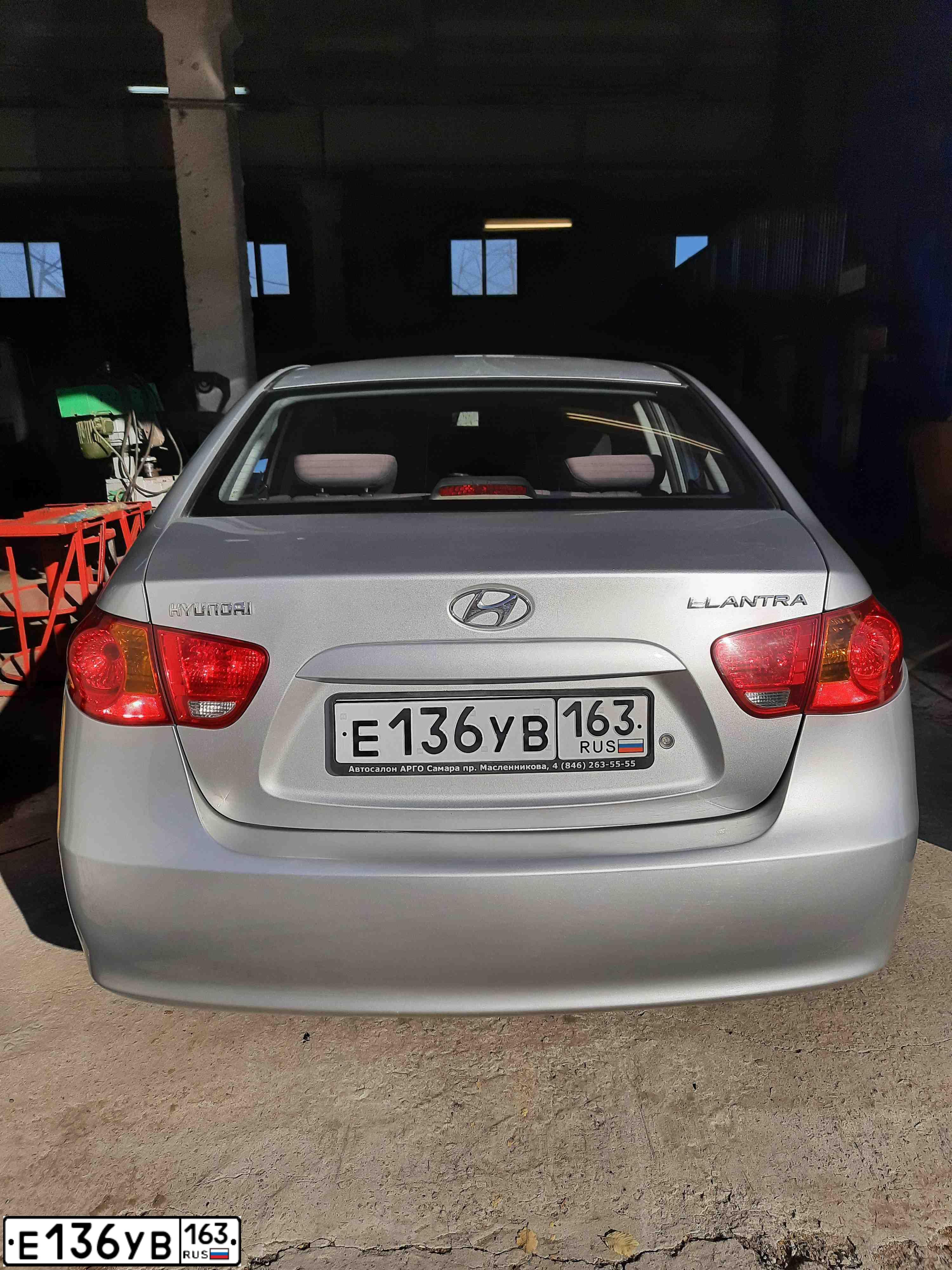 Фото автомобиля HYUNDAI ELANTRA, 2007 — госномер Е136УВ163