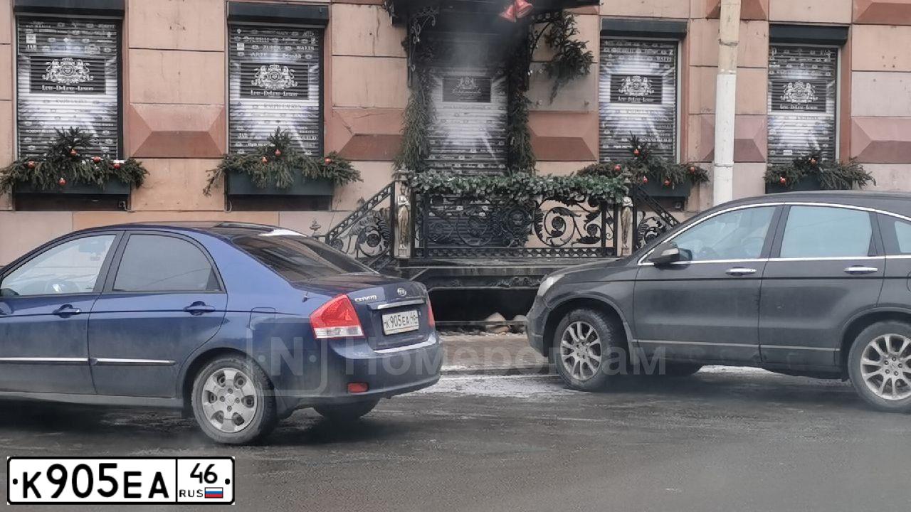 Фото автомобиля KIA CERATO, 2007 — госномер К905ЕА46. Цвет: ТЕМНО-СИНИЙ