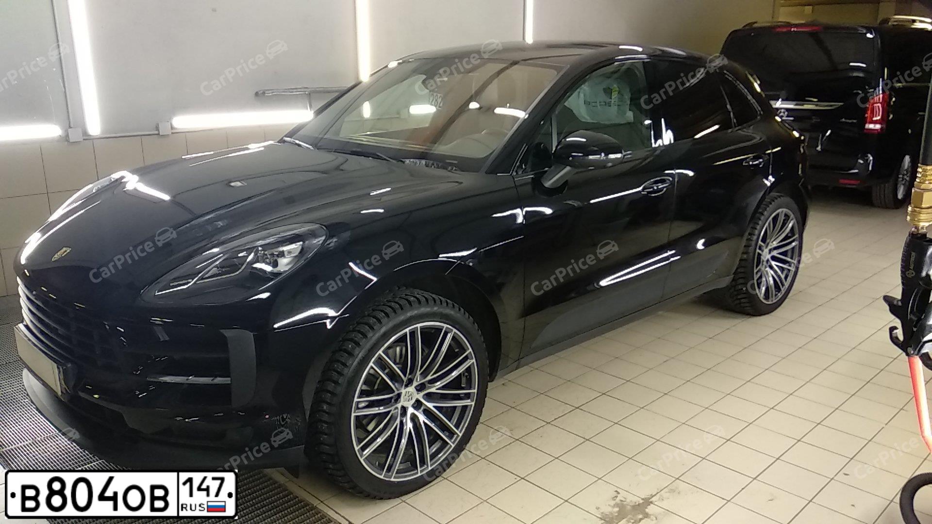 Фото автомобиля PORSCHE MACAN JК22, 2021 — госномер В804ОВ147. Цвет: ЧЕРНЫЙ