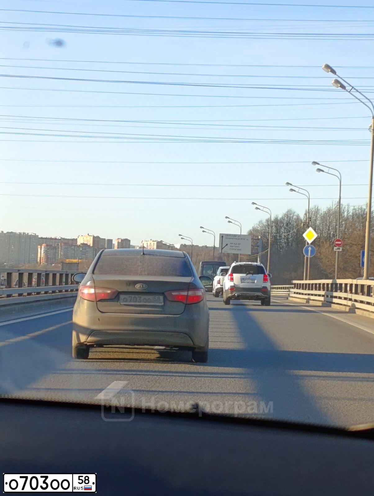 Фото автомобиля KIA RIO, 2012 — госномер О703ОО58
