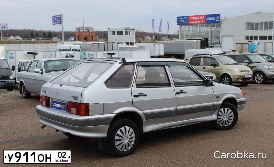 Фото автомобиля LADA 2114 SAMARA, 2005 — госномер У911ОН02. Цвет: Светло-Серебристый металлик