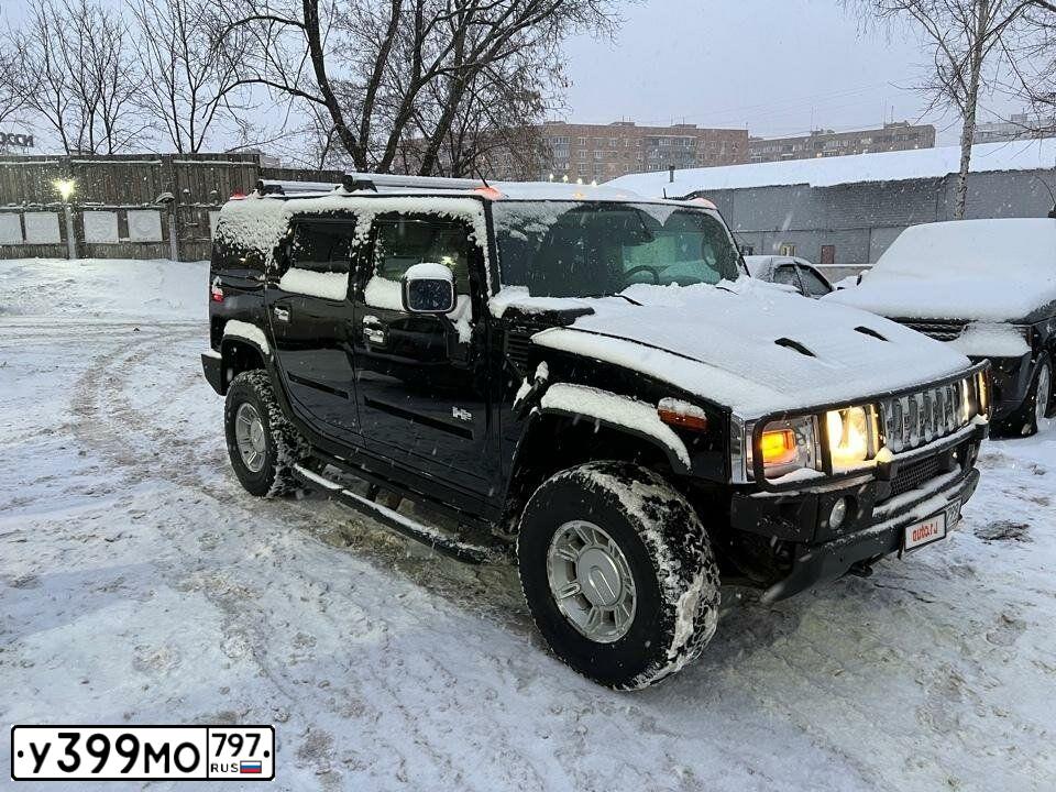 Фото автомобиля HUMMER R H2, 2003 — госномер М876АХ763. Цвет: ЧЕРНЫЙ