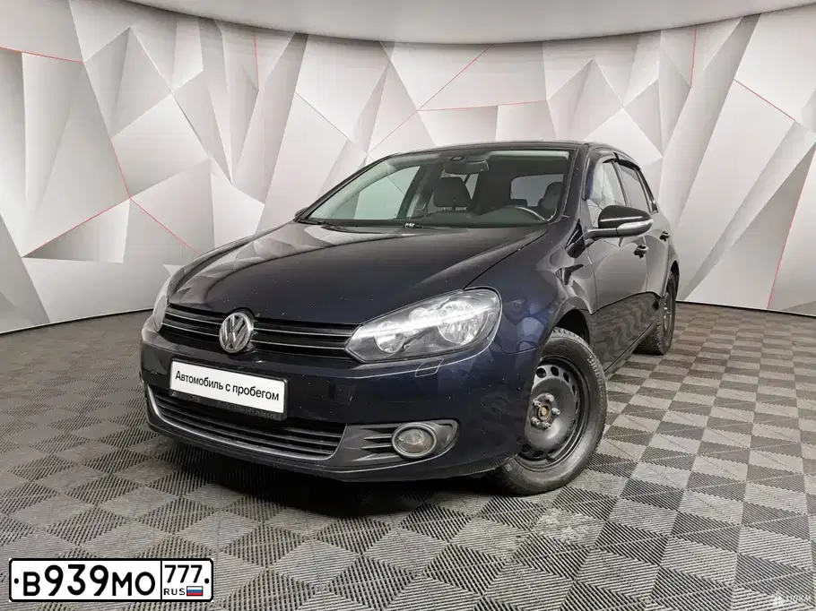 Фото автомобиля VOLKSWAGEN GOLF, 2011 — госномер В939МО777. Цвет: Темно-синий