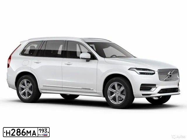 Фото автомобиля VOLVO XC90 LС68АС, 2020 — госномер Н286МА193. Цвет: Белый