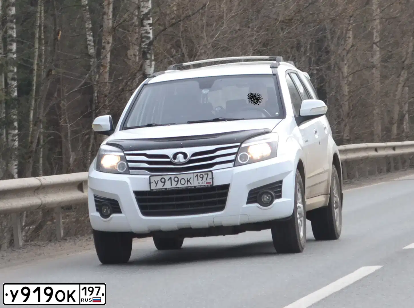 Фото автомобиля GREAT WALL HOVER, 2011 — госномер У919ОК197. Цвет: БЕЛЫЙ