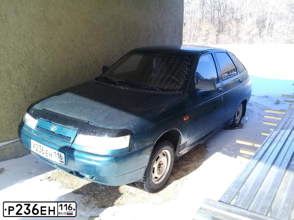Фото автомобиля LADA 2112, 2001 — госномер Х550ОМ56. Цвет: ЗЕЛЕНЫЙ