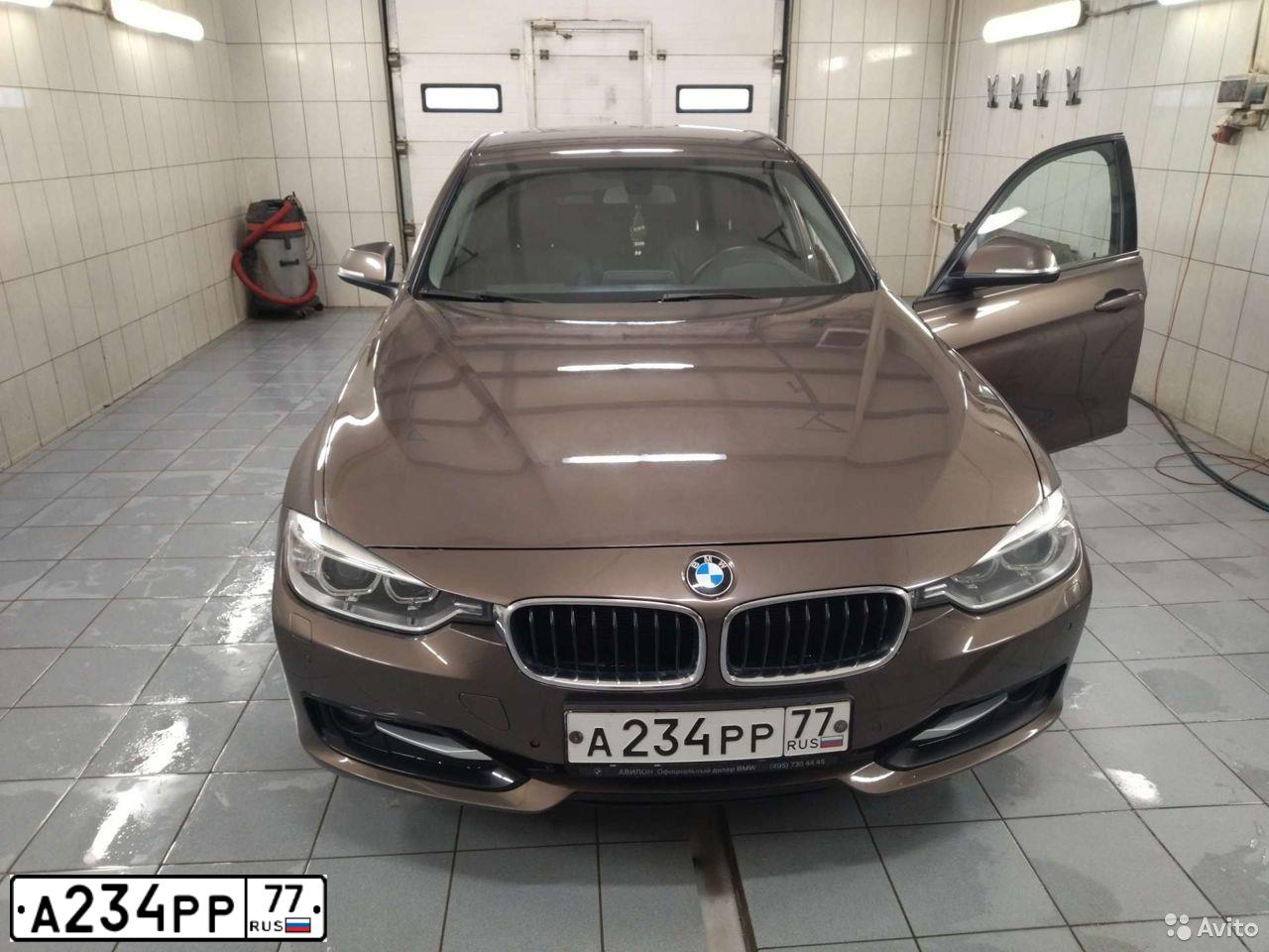 Фото автомобиля BMW W SERIE 3, 2013 — госномер А234РР77. Цвет: Коричневый