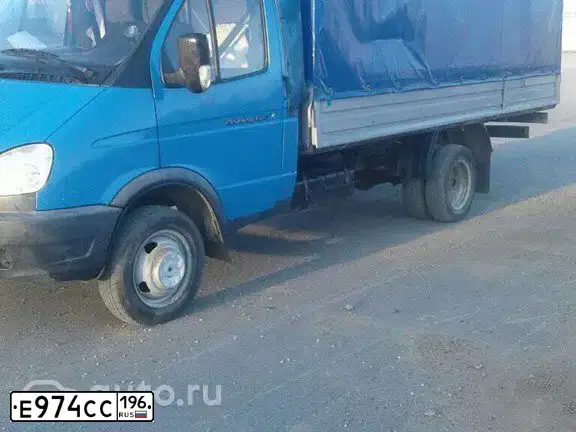 Фото автомобиля GAZ 3302 EL, 2011 — госномер Е974СС196. Цвет: СИНИЙ