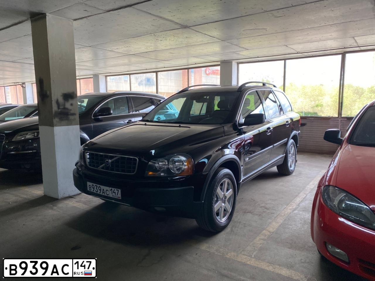 Фото автомобиля VOLVO XC90, 2004 — госномер Т990НР790. Цвет: ЧЕРНЫЙ
