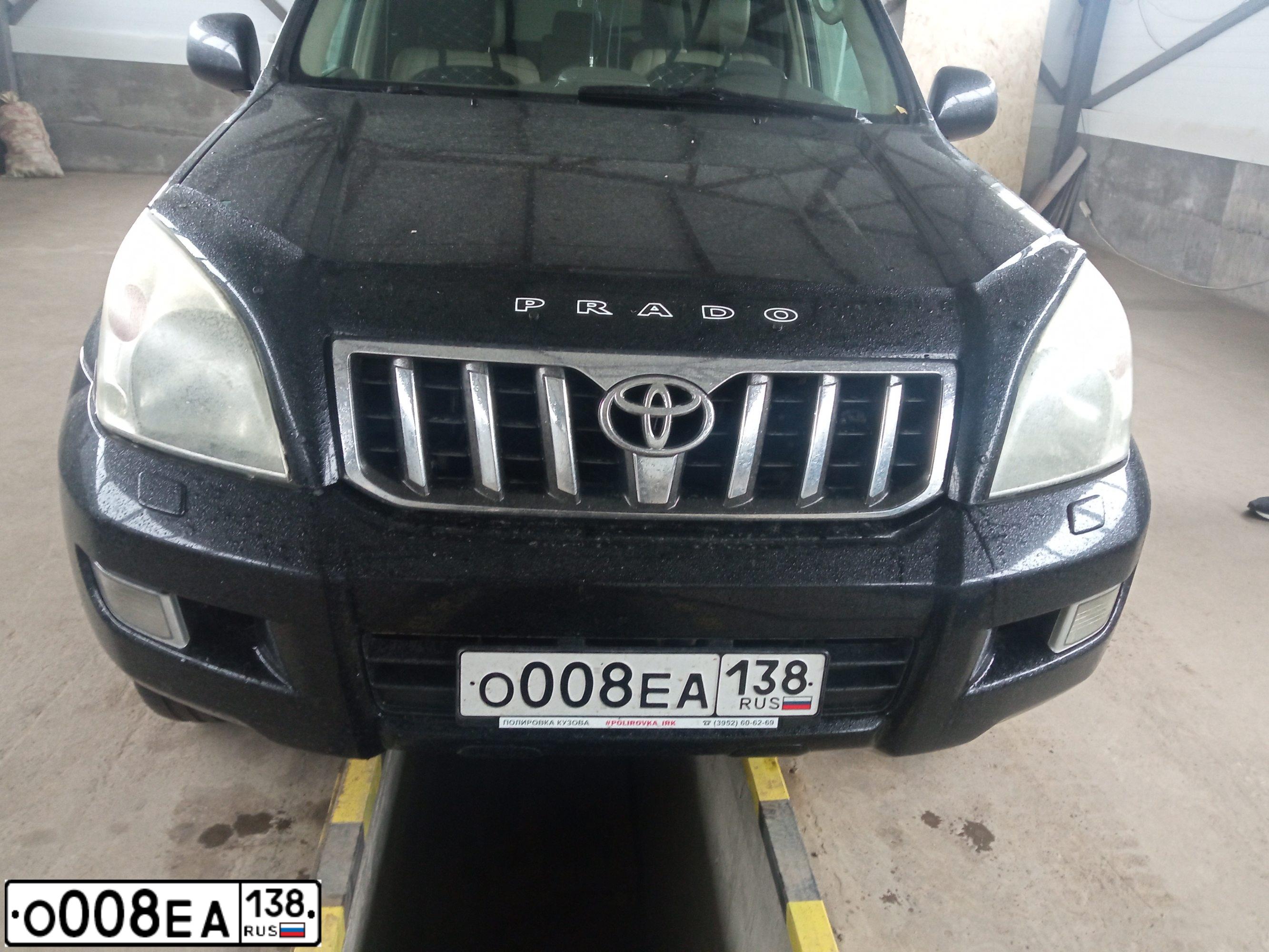 Фото автомобиля TOYOTA LANDCRUISER, 2006 — госномер Е888НВ177. Цвет: ЧЕРНЫЙ