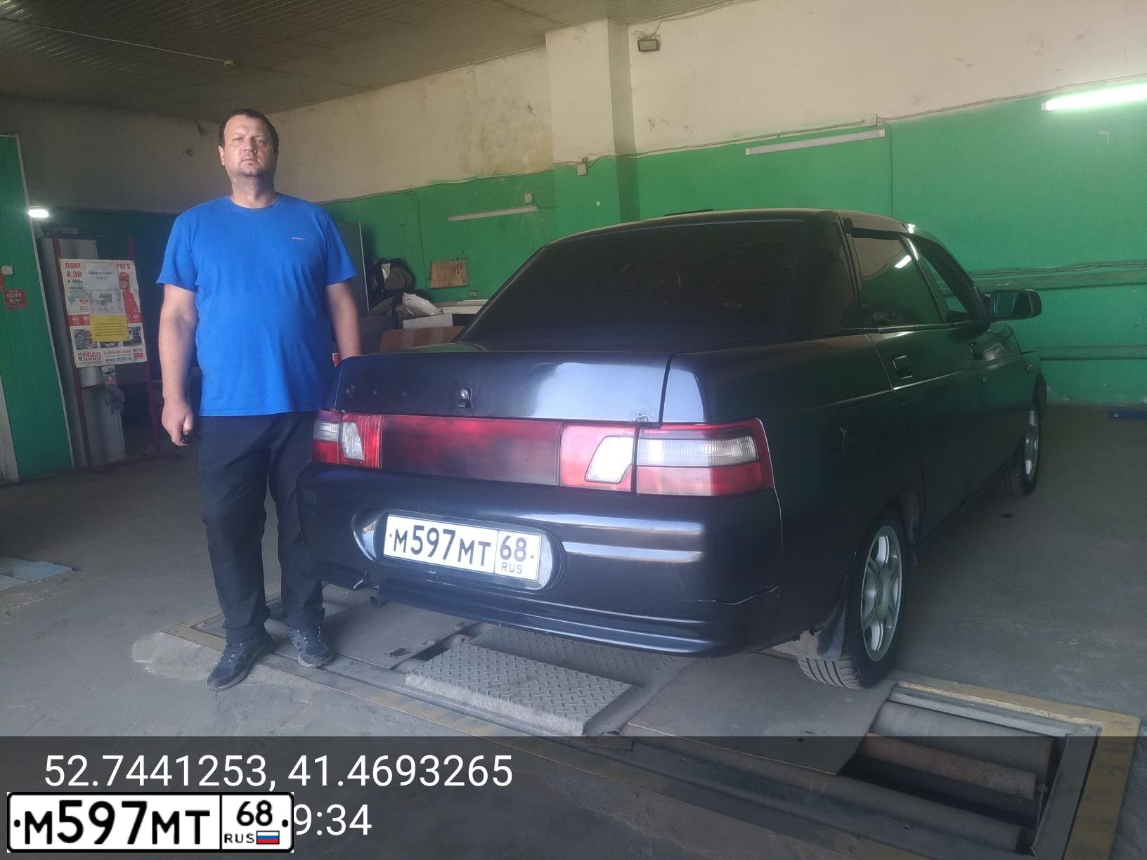 Фото автомобиля LADA 2110, 2006 — госномер М597МТ68. Цвет: ГРАФИТОВЫЙ МЕТАЛЛИК