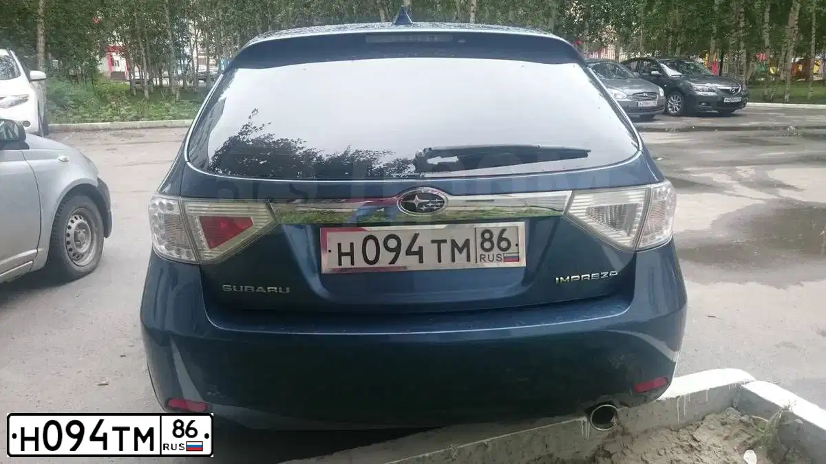 Фото автомобиля SUBARU IMPREZA, 2008 — госномер М549КЕ186