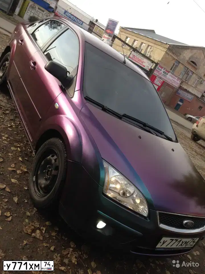 Фото автомобиля FORD FOCUS, 2006 — госномер Х546НР72. Цвет: ТЕМНО-СИНИЙ