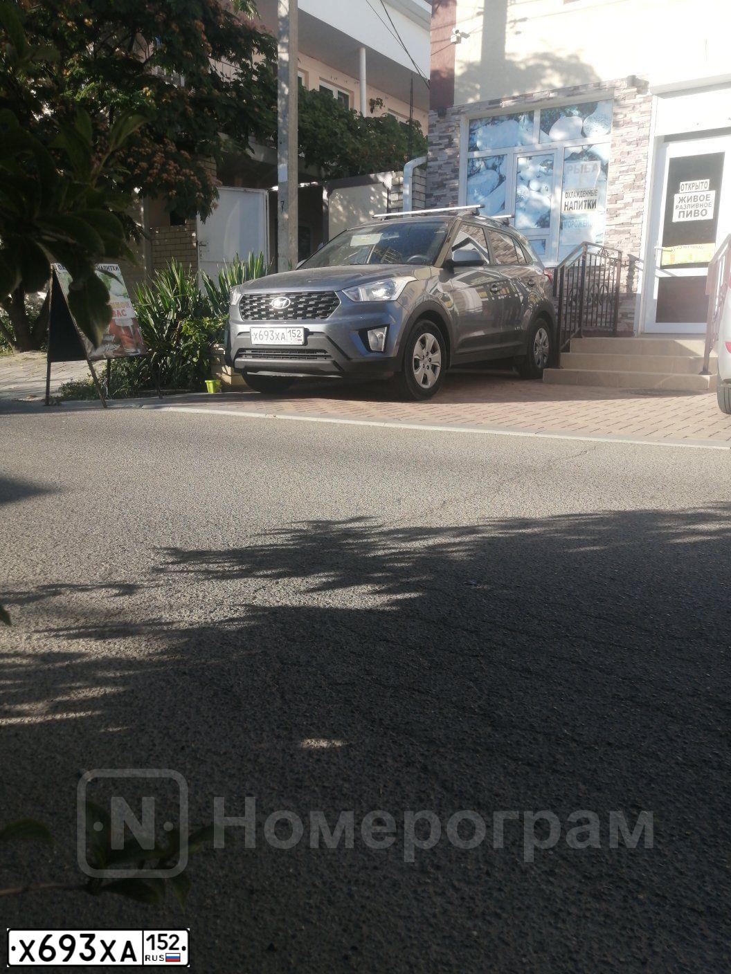 Фото автомобиля HYUNDAI CRETA, 2020 — госномер Х693ХА152