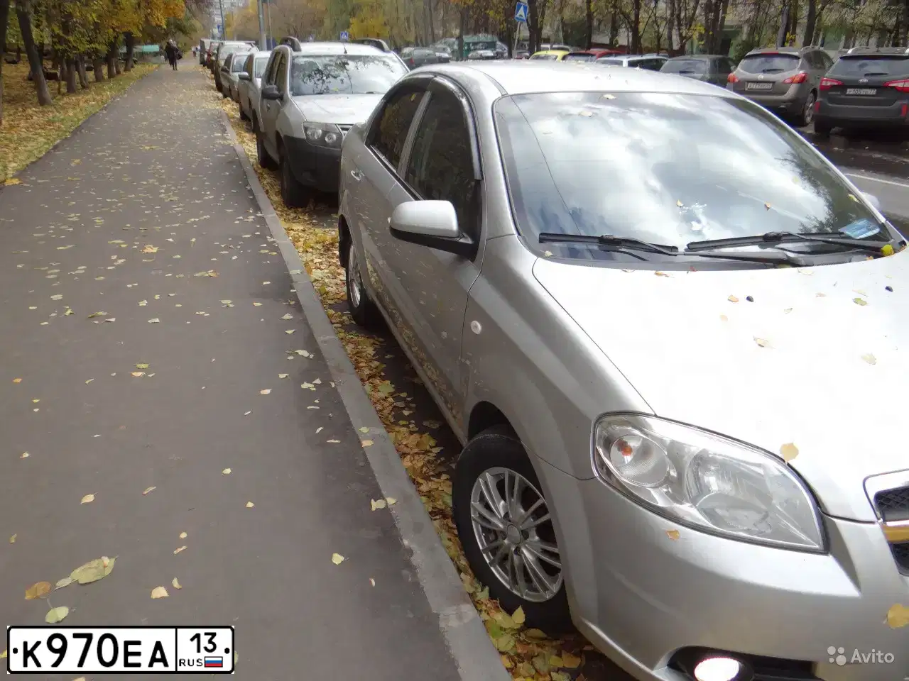 Фото автомобиля CHEVROLET AVEO, 2011 — госномер К970ЕА13. Цвет: Серебристый