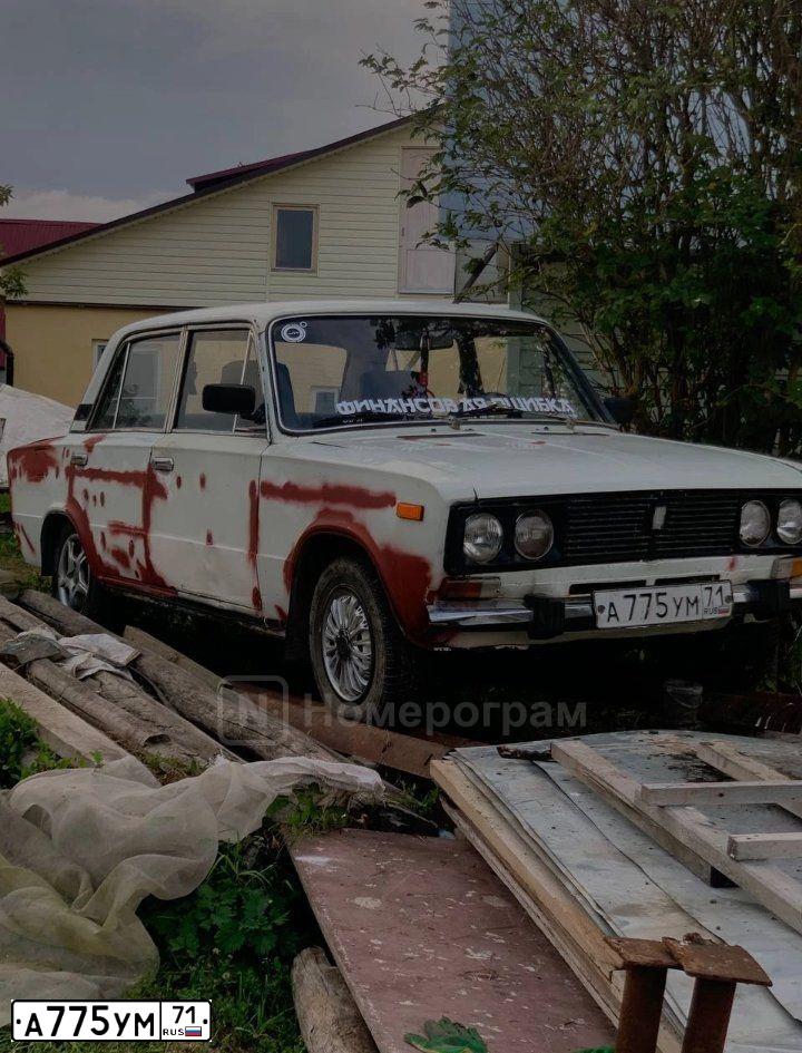 Фото автомобиля LADA 2106 LADA, 1991 — госномер А775УМ71. Цвет: Белый