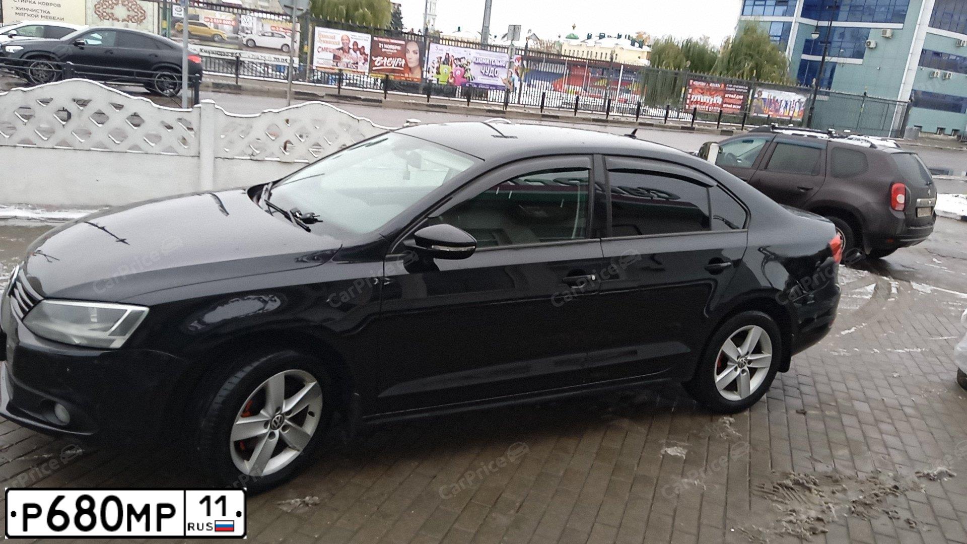 Фото автомобиля VOLKSWAGEN JETTA, 2012 — госномер Р137ОС48. Цвет: ЧЕРНЫЙ