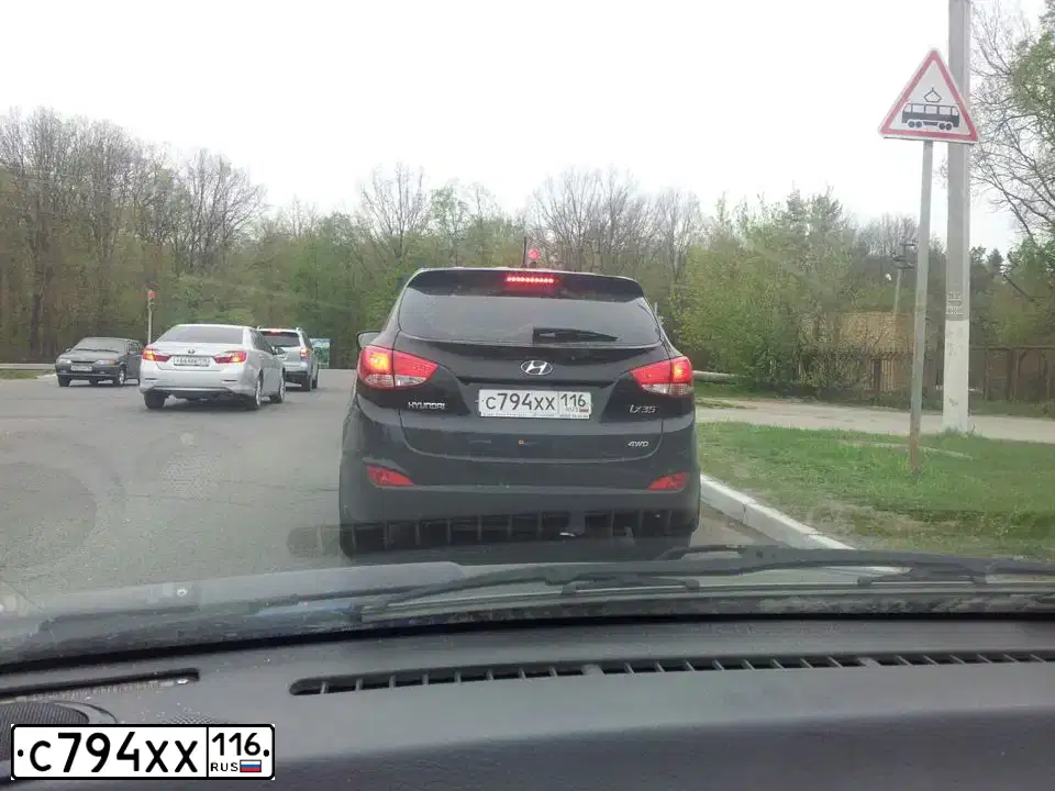 Фото автомобиля HYUNDAI IX35, 2013 — госномер С794ХХ116. Цвет: ЧЕРНЫЙ