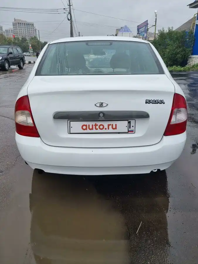 Фото автомобиля LADA 1118 KALINA, 2009 — госномер У714ОЕ71. Цвет: Белый