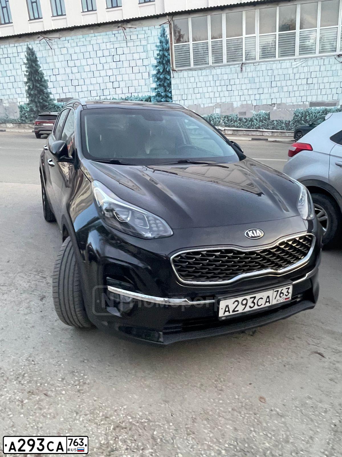 Фото автомобиля KIA SPORTAGE, 2018 — госномер Р100КУ716. Цвет: ЧЕРНЫЙ ПЕРЛАМУТР