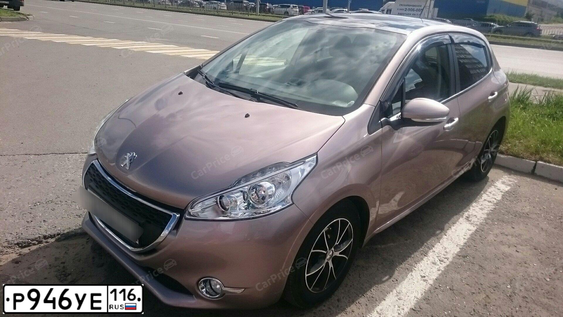 Фото автомобиля PEUGEOT 208, 2013 — госномер В936ЕК92. Цвет: СЕРЫЙ