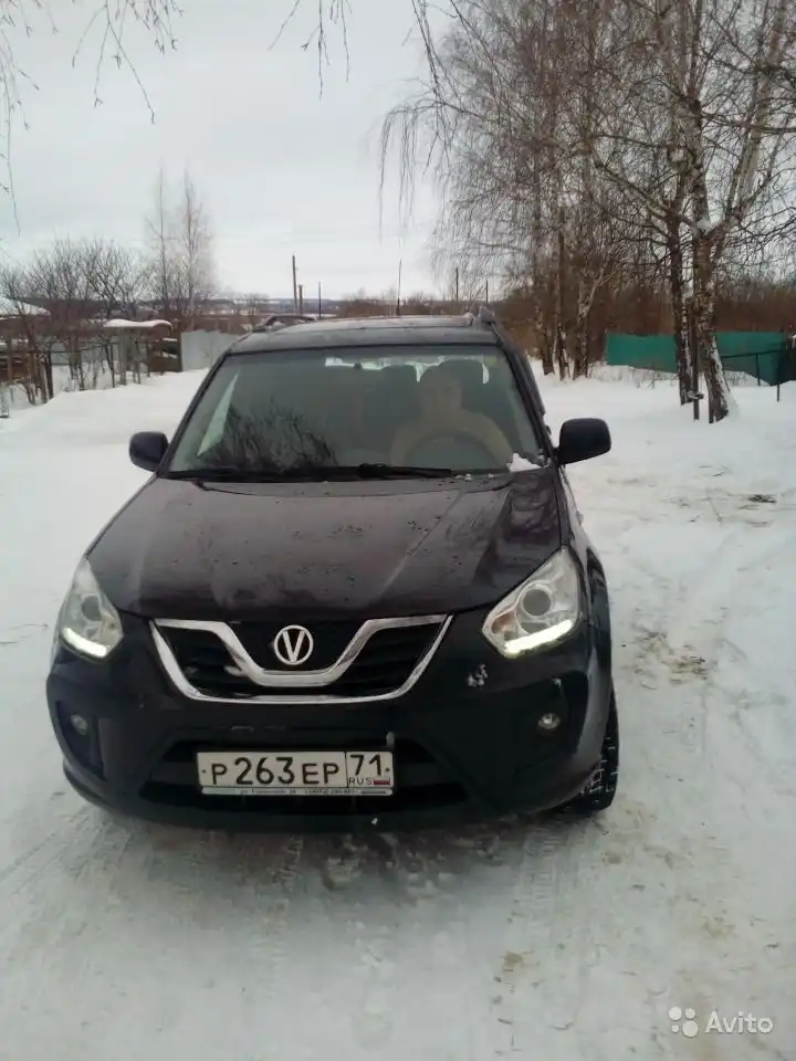 Фото автомобиля TAGAZ TINGO, 2013 — госномер О712ОН32. Цвет: ЧЕРНЫЙ