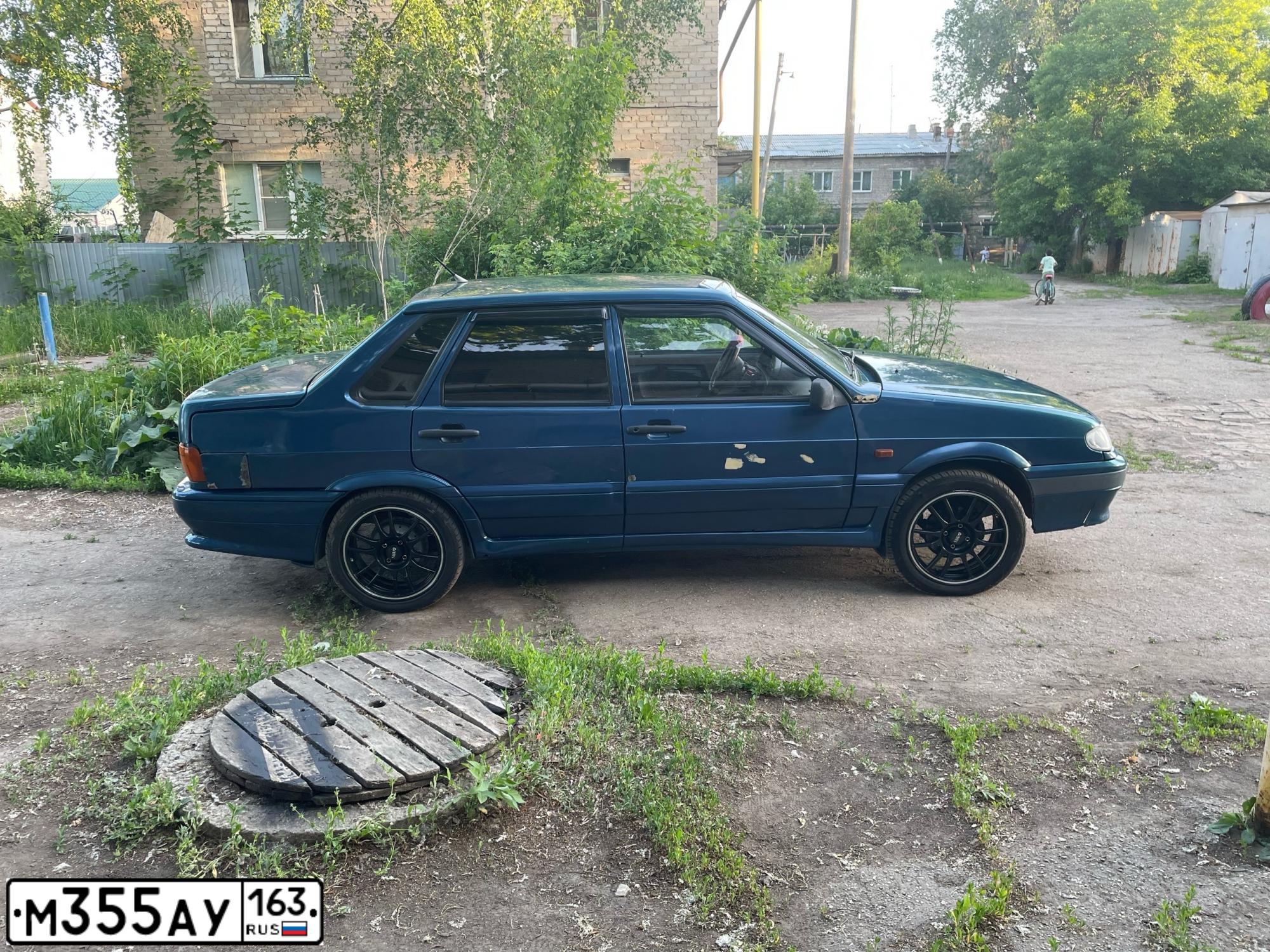 Фото автомобиля LADA 2115, 2004 — госномер Х754РВ763. Цвет: сине-зеленый