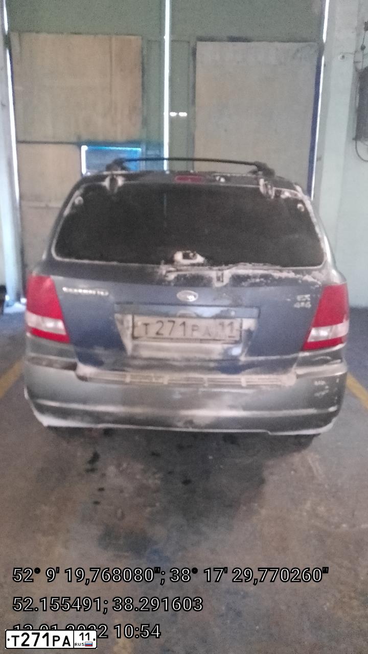 Фото автомобиля KIA SORENTO, 2002 — госномер О200ОК48. Цвет: синий