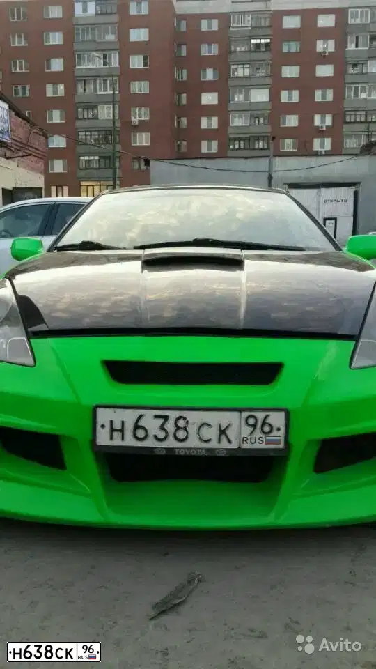Фото автомобиля TOYOTA CELICA, 2001 — госномер Н638СК96. Цвет: СВЕТЛО-ЗЕЛЕНЫЙ