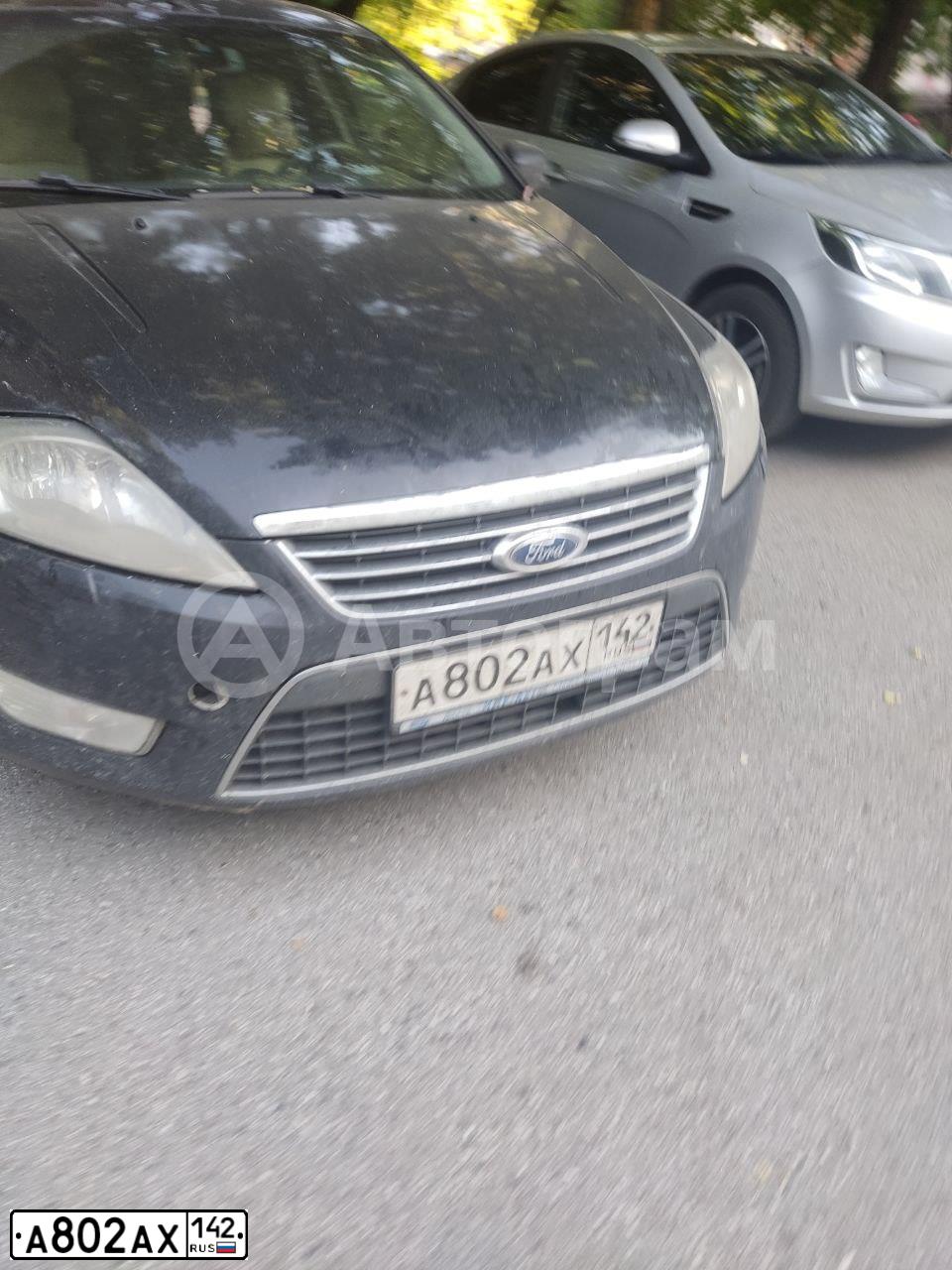 Фото автомобиля FORD MONDEO, 2008 — госномер А802АХ142. Цвет: ЧЕРНЫЙ